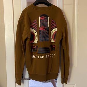 Scotch & Soda Brown Crew Neck